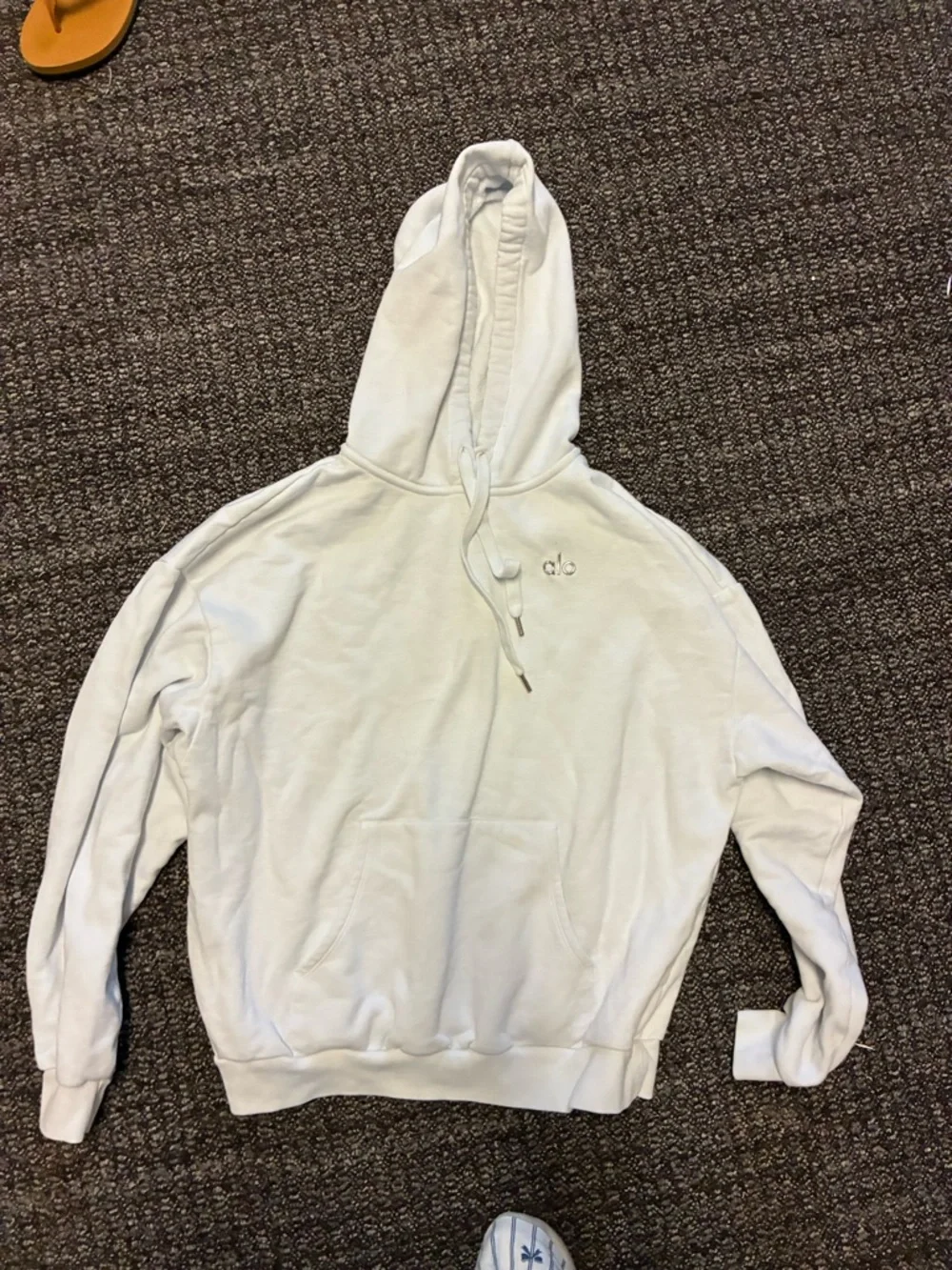 Alo yoga white hoodie